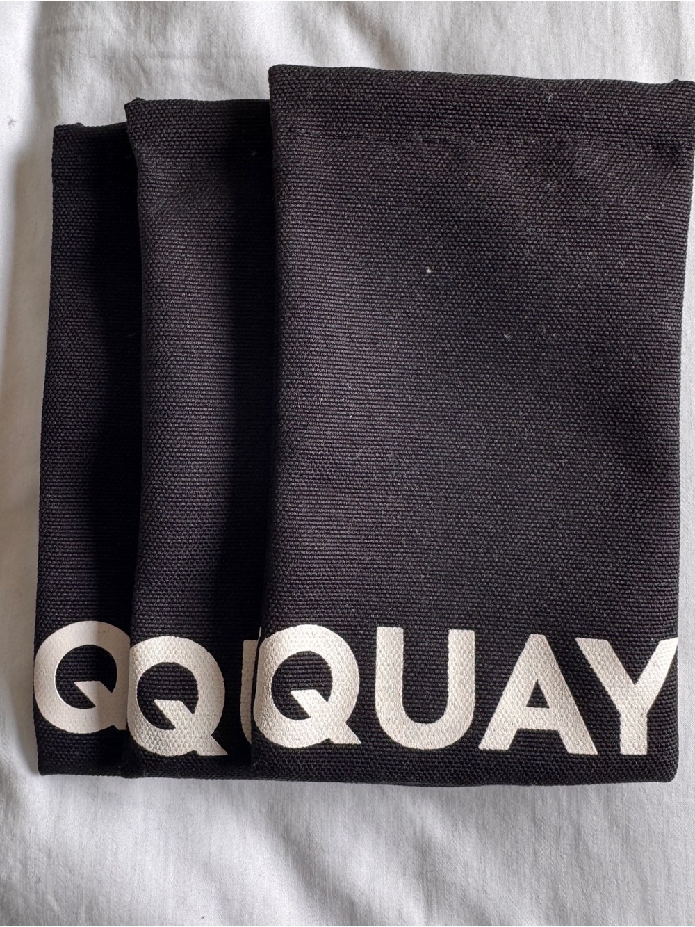 Quay Australia Black Sunglasses Soft Pouch